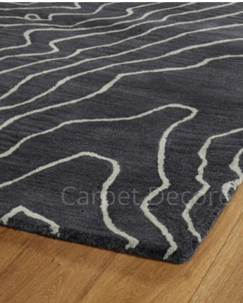 Carpet Decore Handmade Woolen Zig Zag Carpet