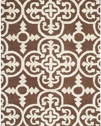 Handwoven Pure Woolen Thick Tufted Carpet (Brown)