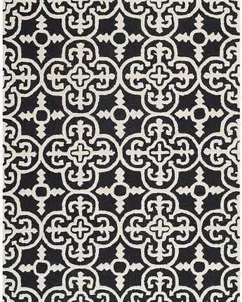 Handmade Tufted Export Quality Wool Carpet (Black)