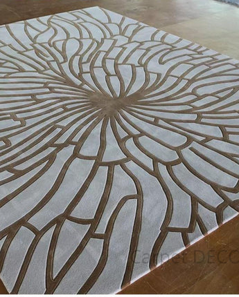 Hand Tufted Radial Pattern Carpet