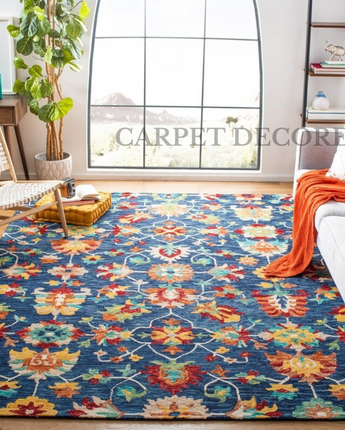 Porterfield+ Oriental Handmade Tufted wool Neavy _ Red Area Carpet