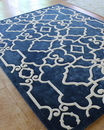 Custom Blue Luxury Carpet